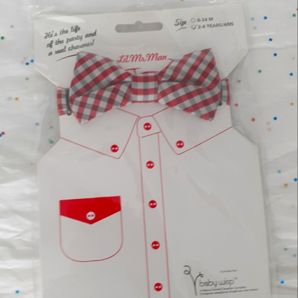 Lil Mr. Man Plaid Bow Tie